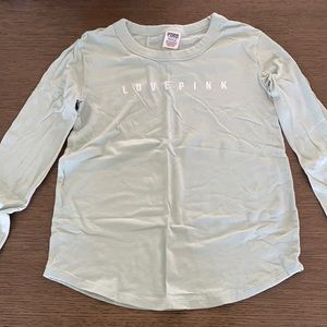 PINK Pastel Green Long Sleeve